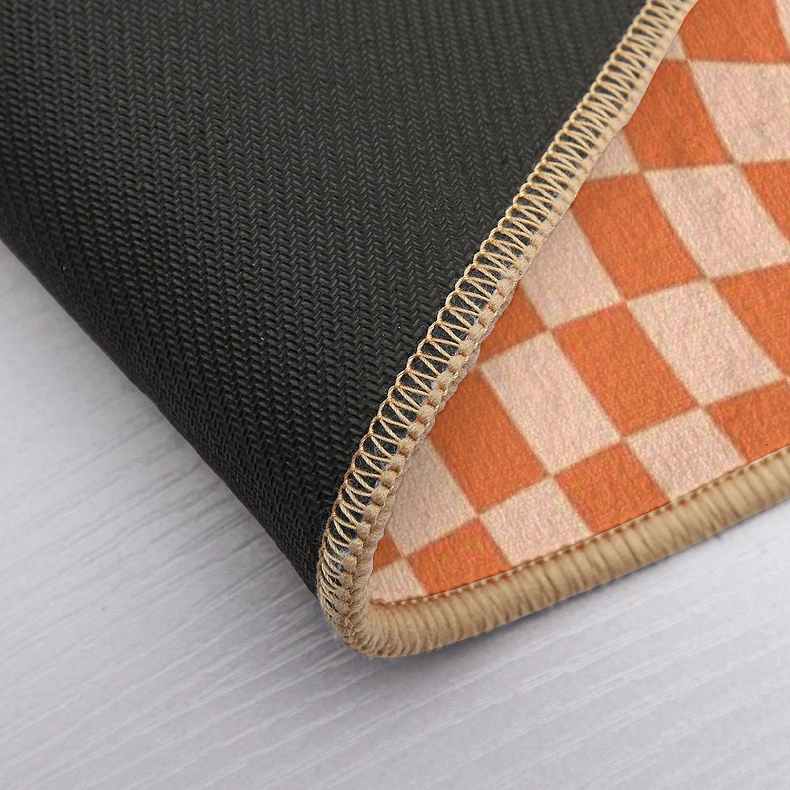 Check IV - Orange Twist  Pet-Safe Bath Mat