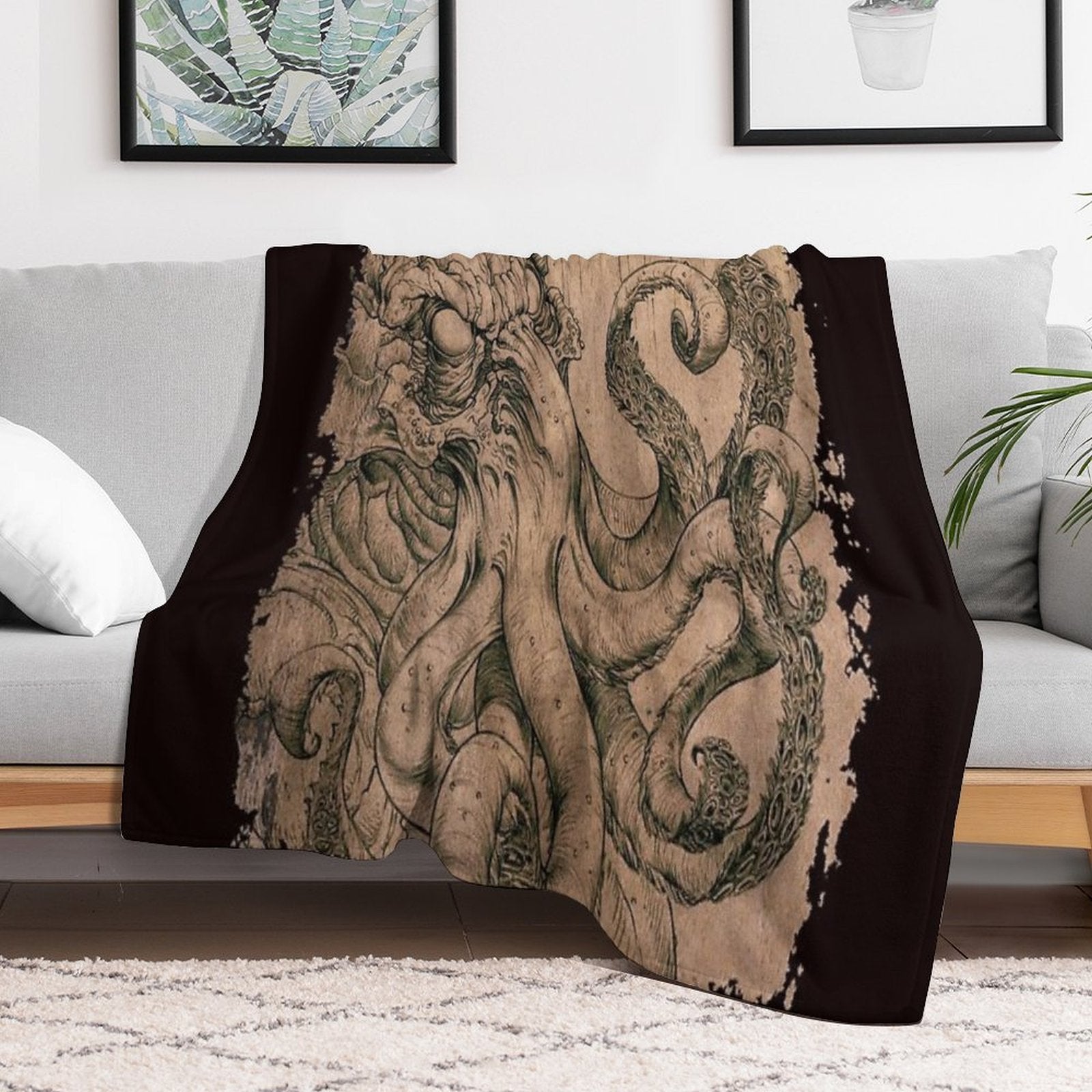 Cthulhu The Ancient Quick-dry Throw Blanket