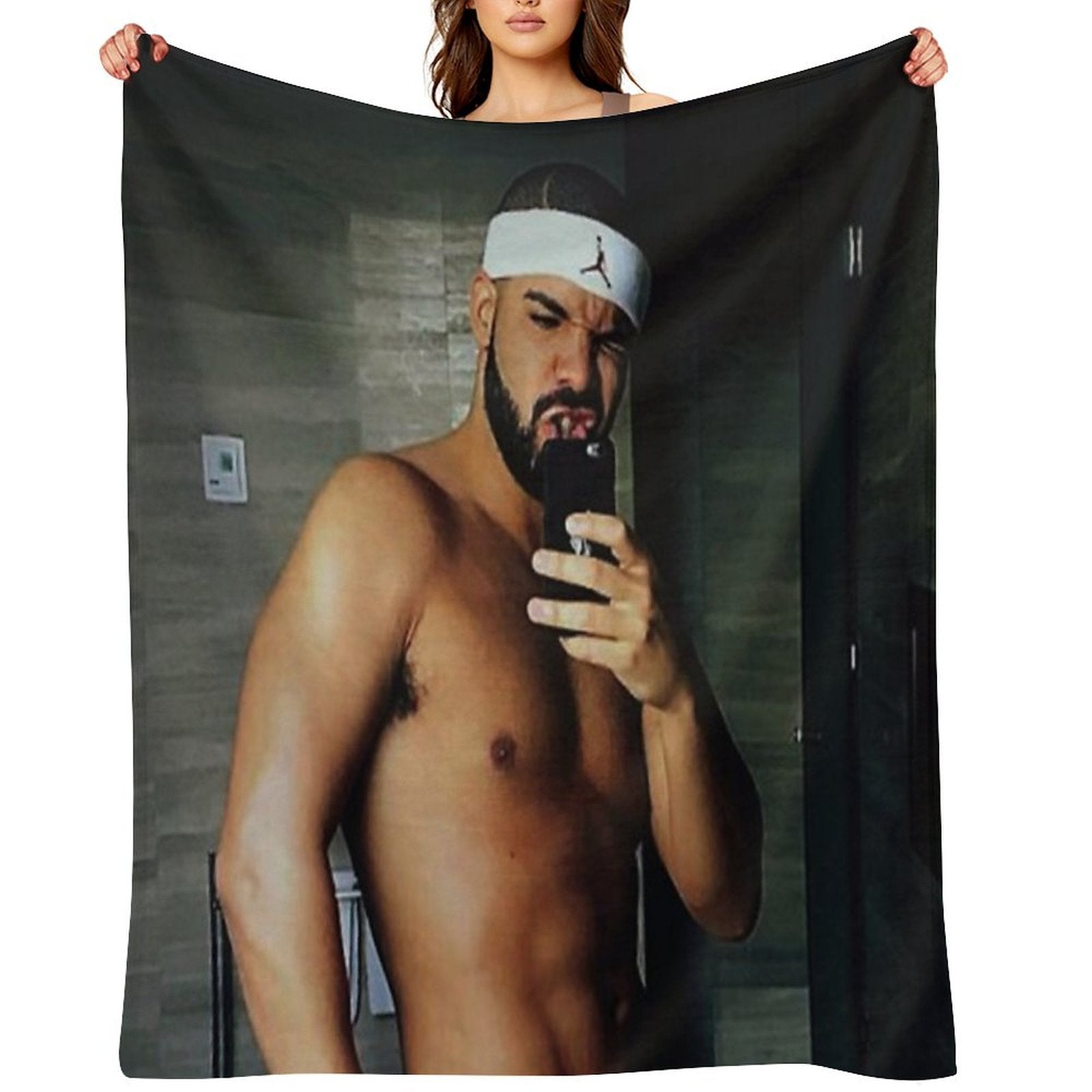 Drake Shirtless Machine-washable Throw Blanket