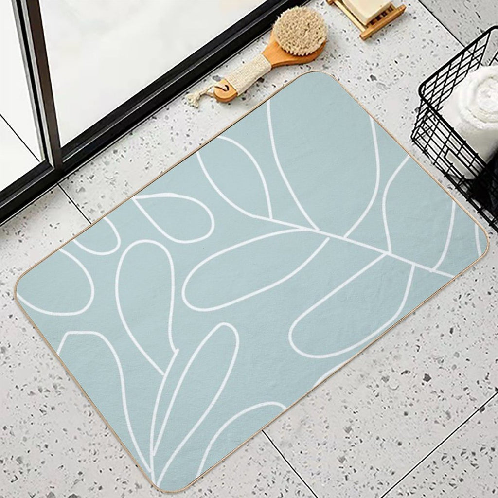 Soft Plant  Non-Slip Bath Mat