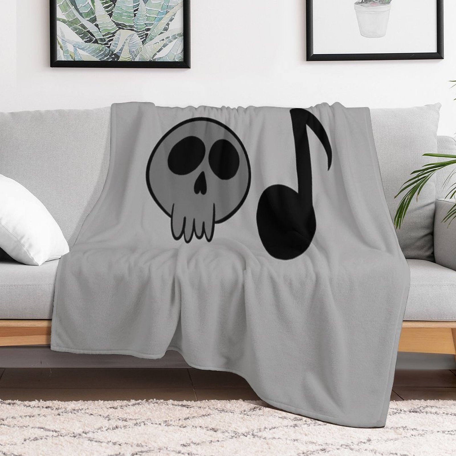 Death Note Music Note Comfort Throw Blanket