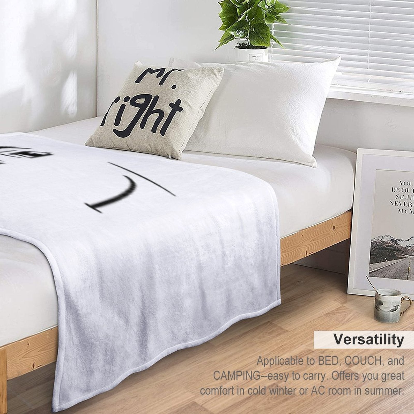 The Man Face Durable Throw Blanket