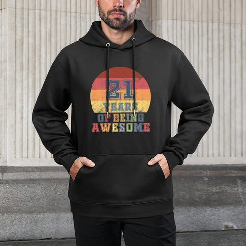 21st Birthday Girls Daughter Gift 21 Year Old Son Boys Premium Durable Construction Hoodie