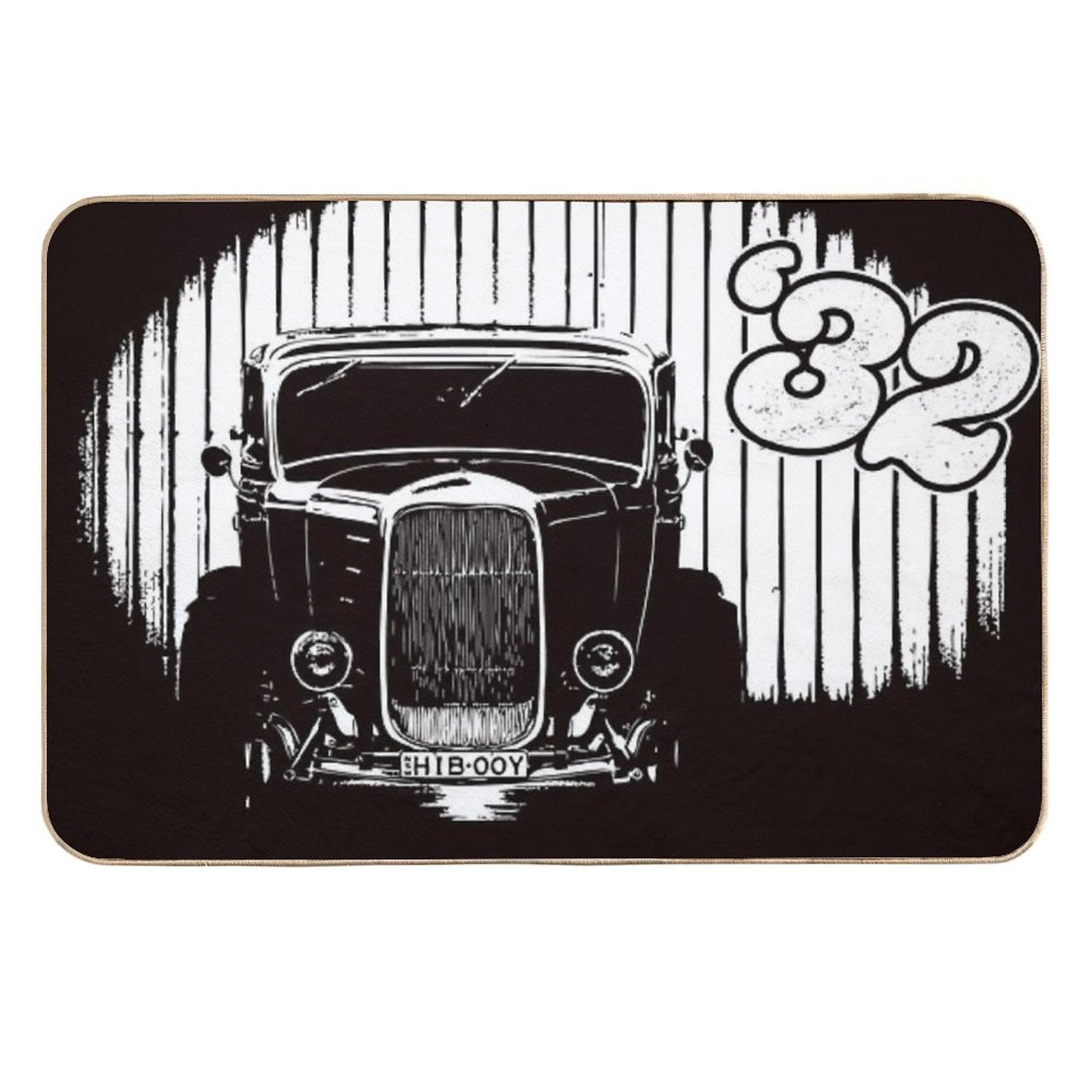 1932 Ford Coupe Hot Rod  High-Traffic Bath Mat