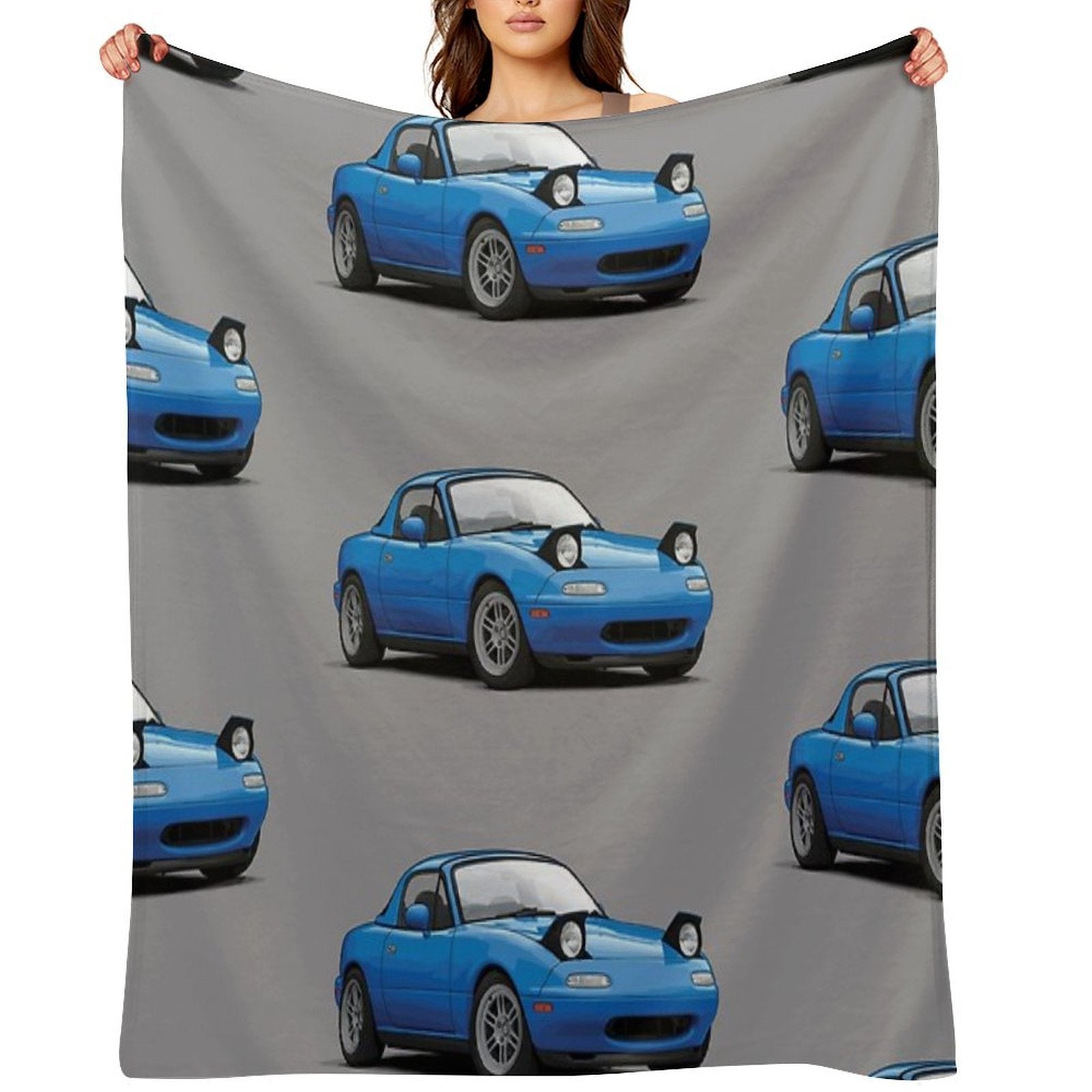 Mx5  Miata NA MK1 Illustration All-season Throw Blanket