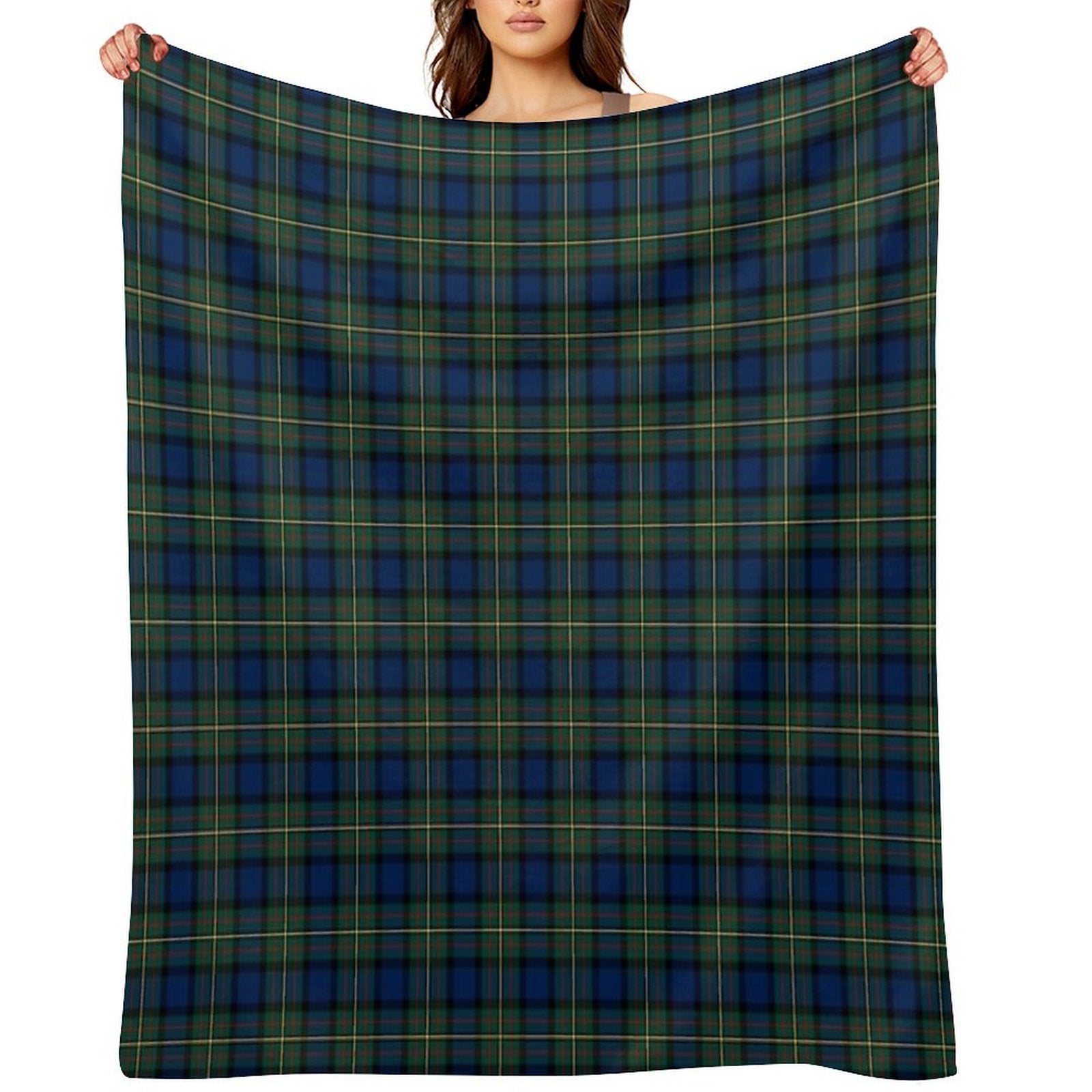 Clan MacLaren Tartan All-season Throw Blanket