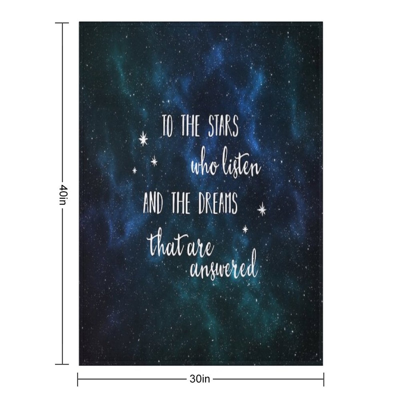 To The Stars Who Listen And The Dreams That Are Answered - 2 Wrinkle-free Throw Blanket
