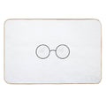 Round Glasses  Slip-Resistant Bath Mat