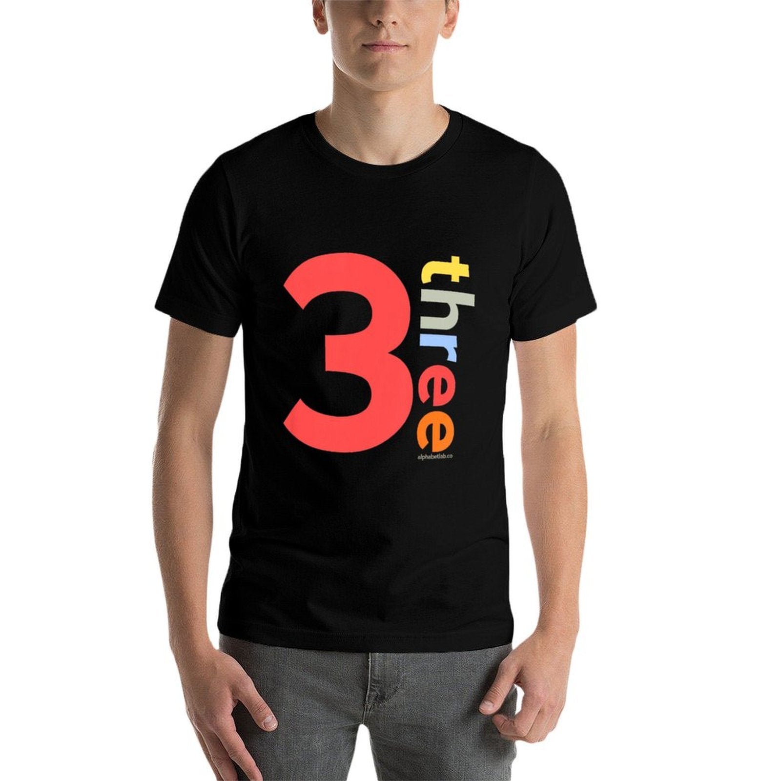 3rd Birthday Boy 3  Age 3 Three Year Old Party Ideas  Summer-ready Fabric T-Shirt