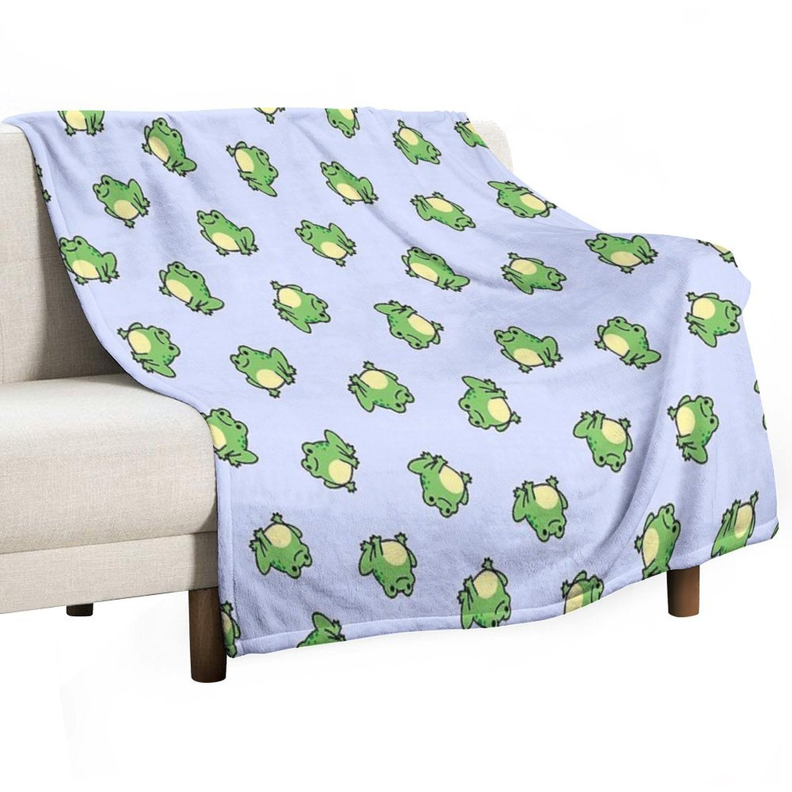Frog Plush Throw Blanket