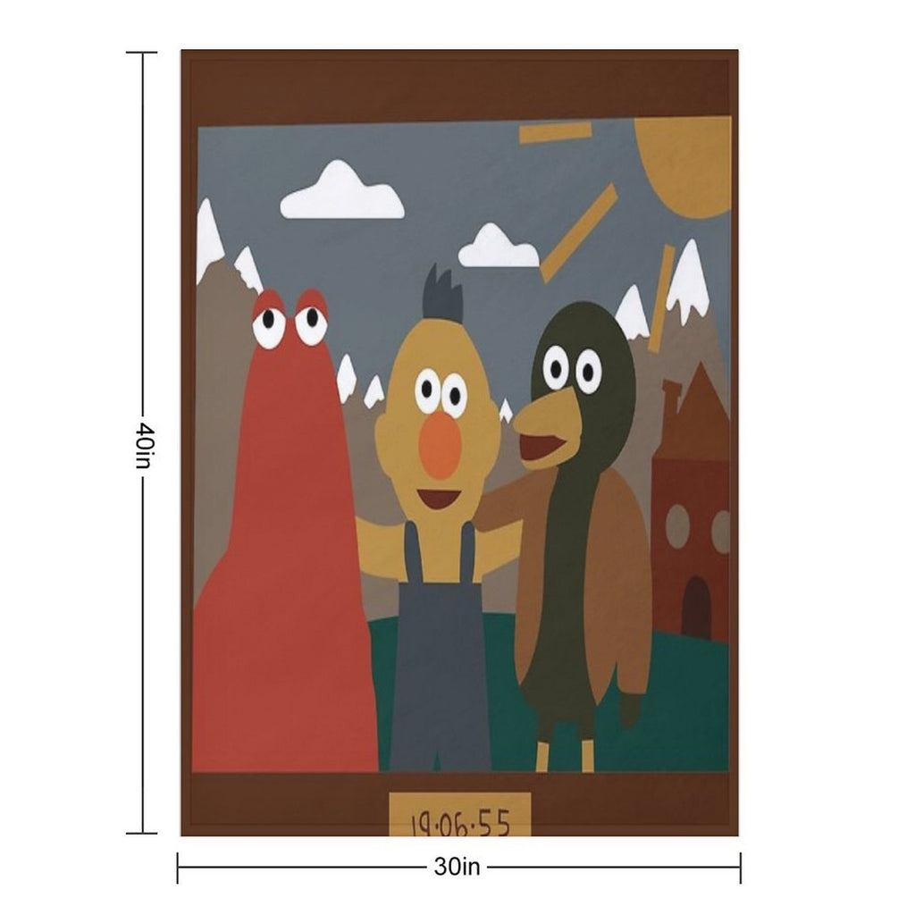 Don't Hug Me I'm Scared Minimalist Quick-dry Throw Blanket