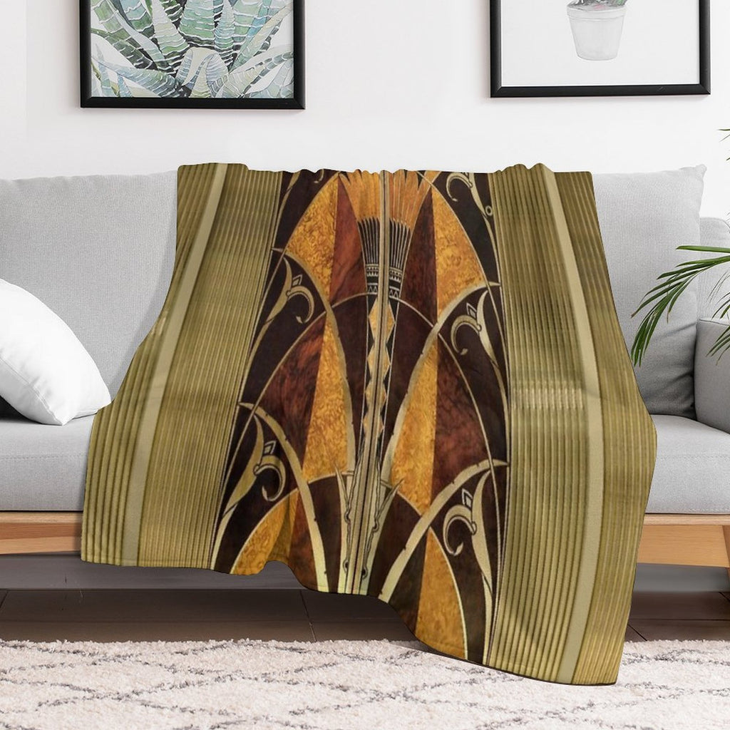 Chrysler Building Elevator Door Versatility Throw Blanket