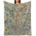 Carta Marina, Map of Scandinavia by Olaus Magnus - 1539 Easy Care Throw Blanket