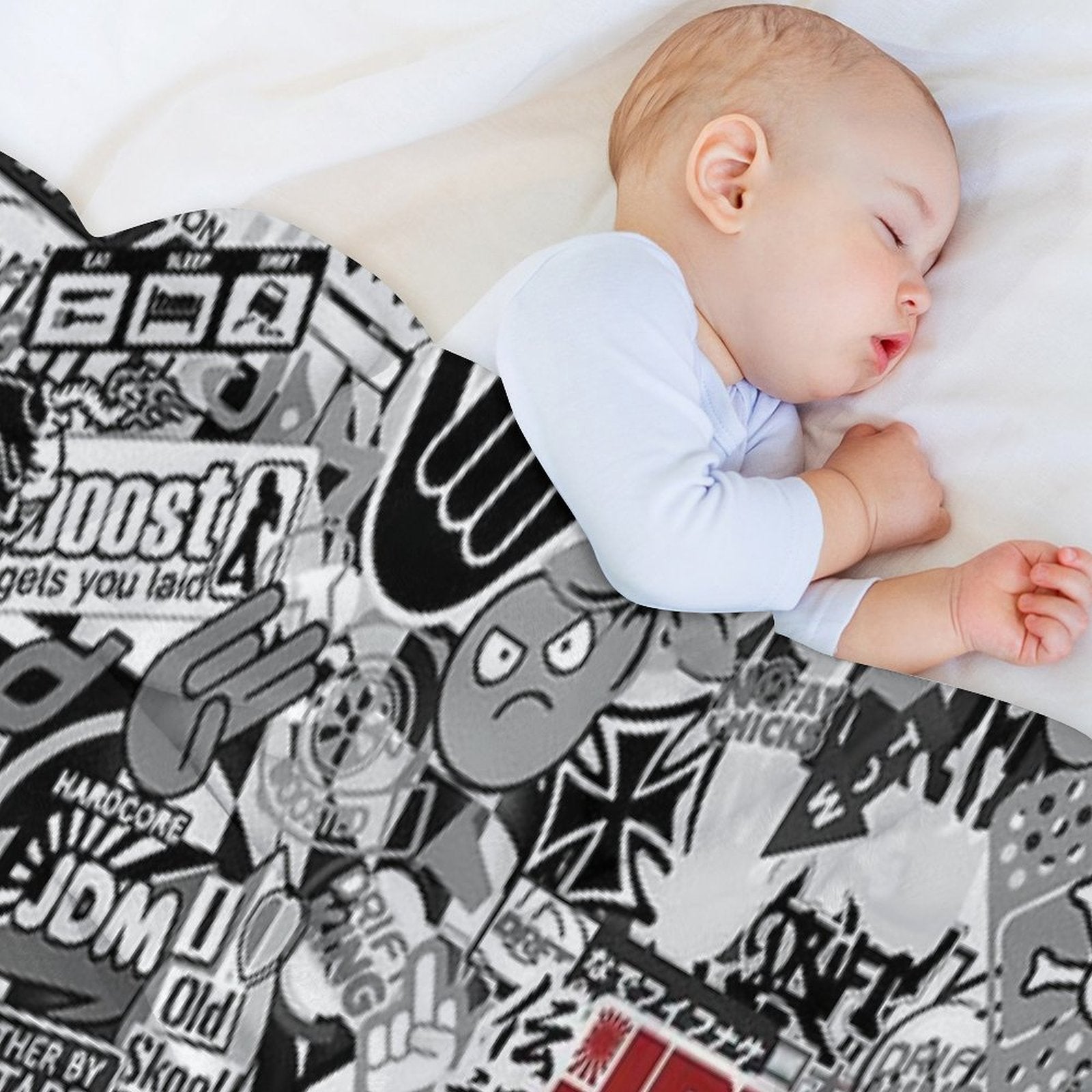 JDM LEGENGS Travel-friendly Throw Blanket
