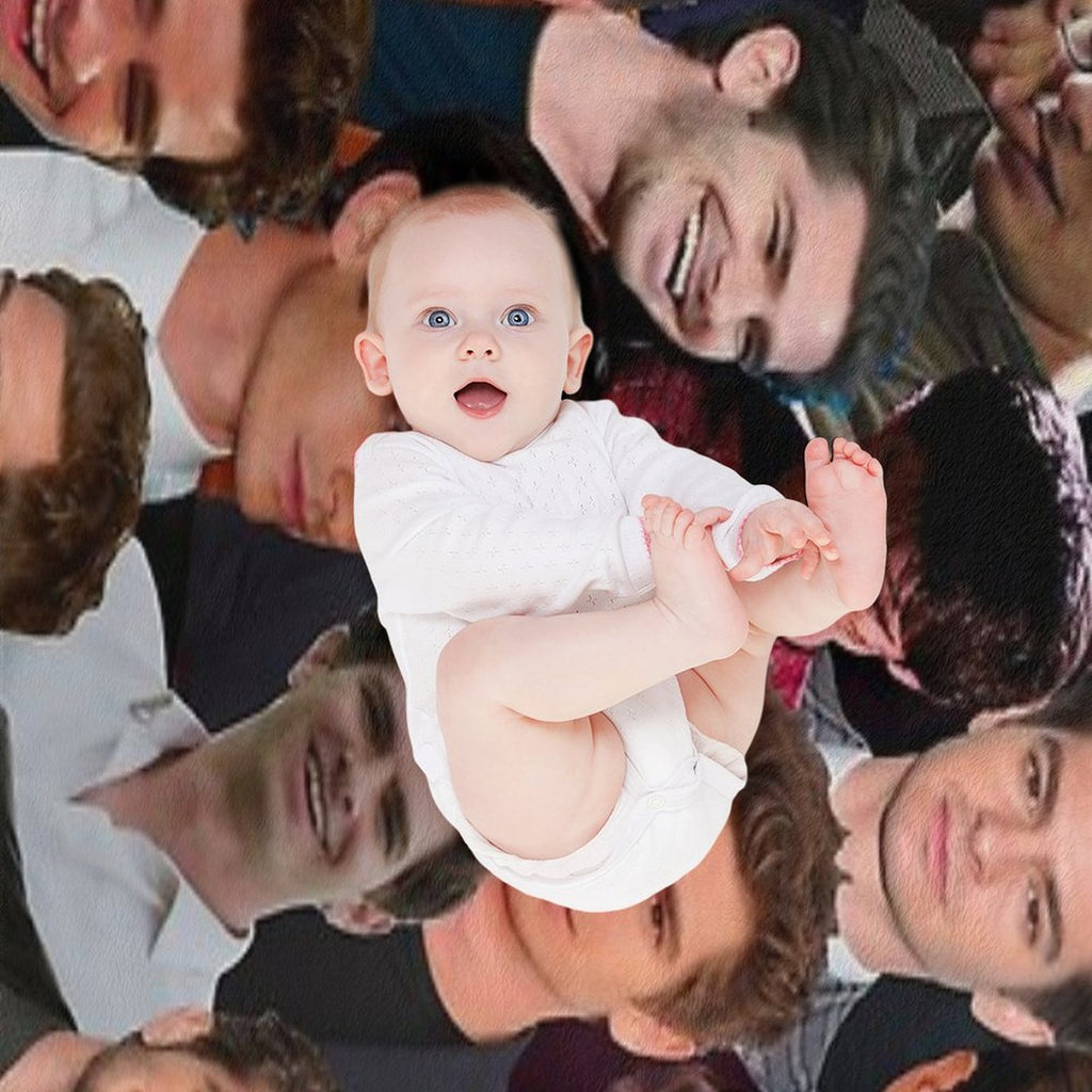 Andrew Garfield Photo Collage Eco-conscious Throw Blanket