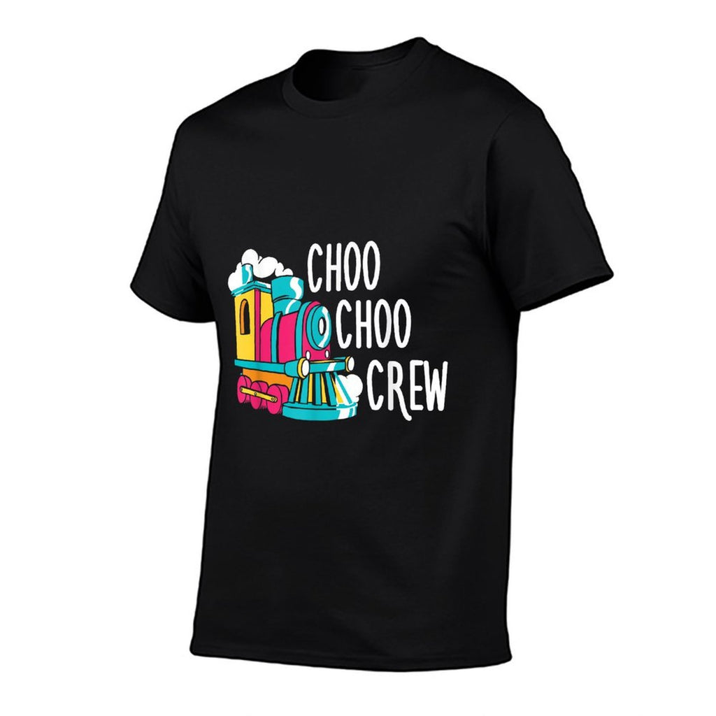 Choo Choo Crew Railway Train Birthday Comfortable T-Shirt