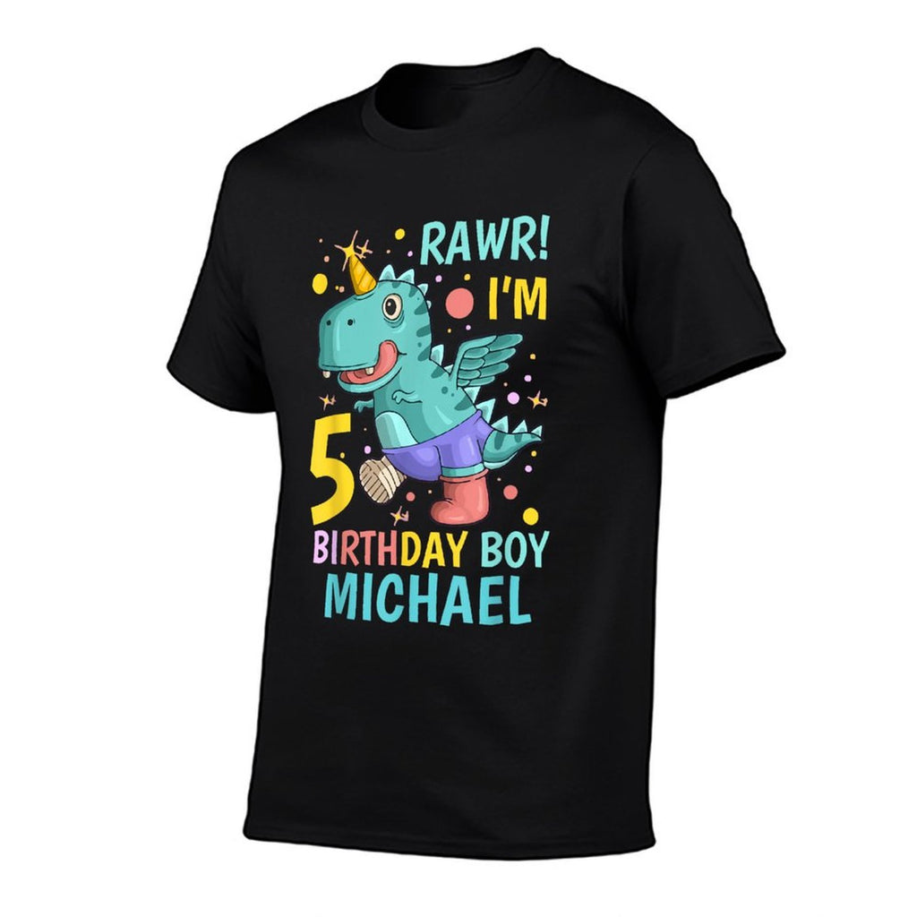 Michael 5th Birthday 5 Year Old Boy  Stretchy T-Shirt