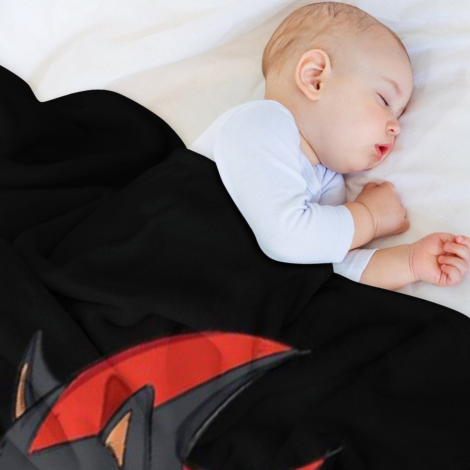 Shadow The Hedgehog Fire Velvety-soft Throw Blanket
