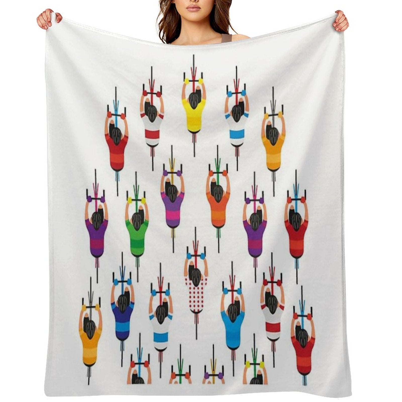 Cycling Squad Shrink-resistant Throw Blanket