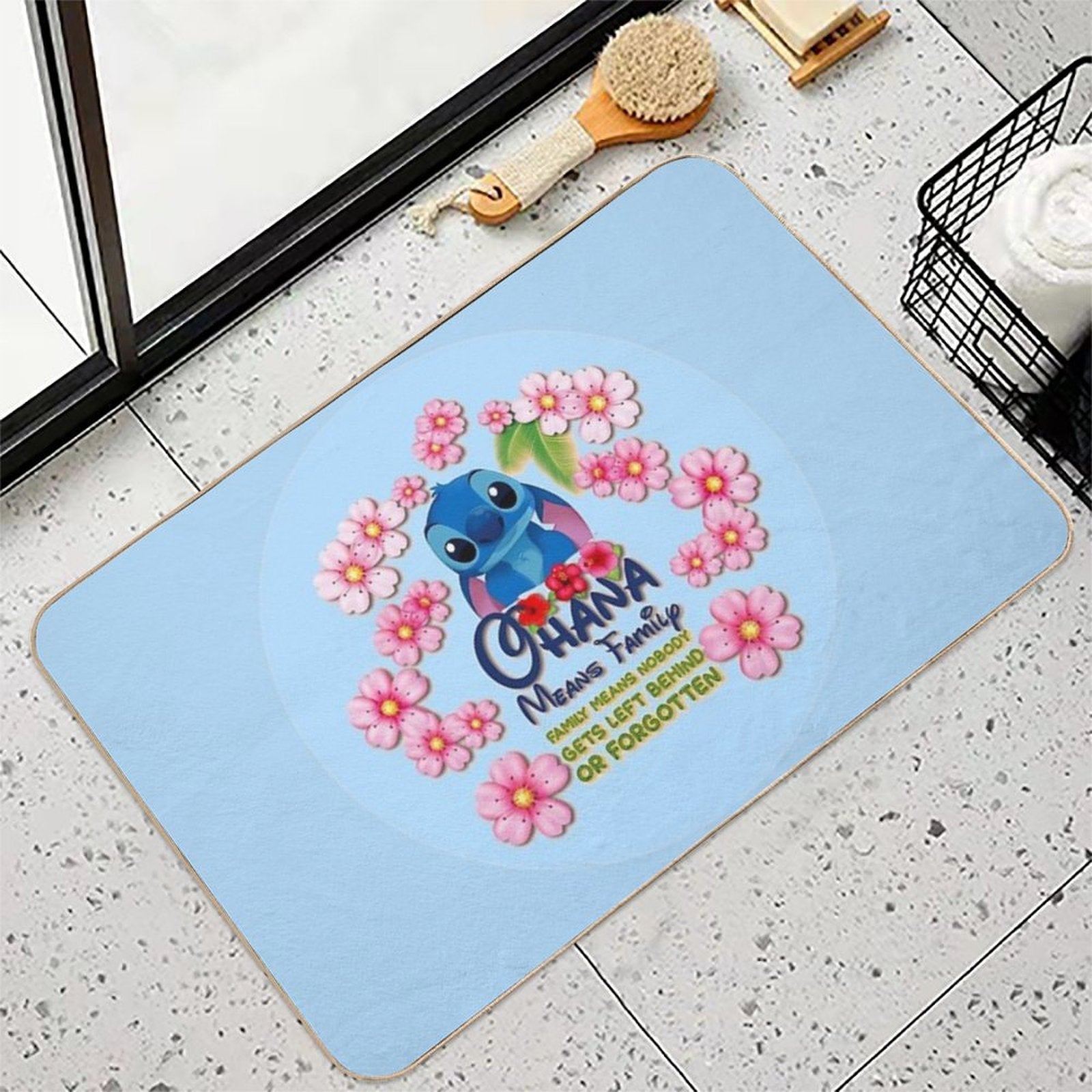 Ohana Stitch  Easy Maintenance Bath Mat