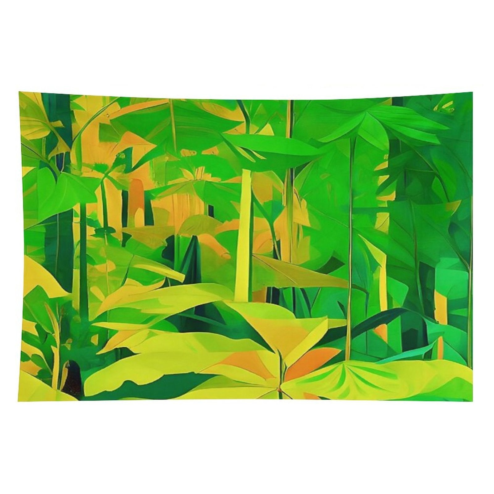 Lush Tropical Foliage Tapestry