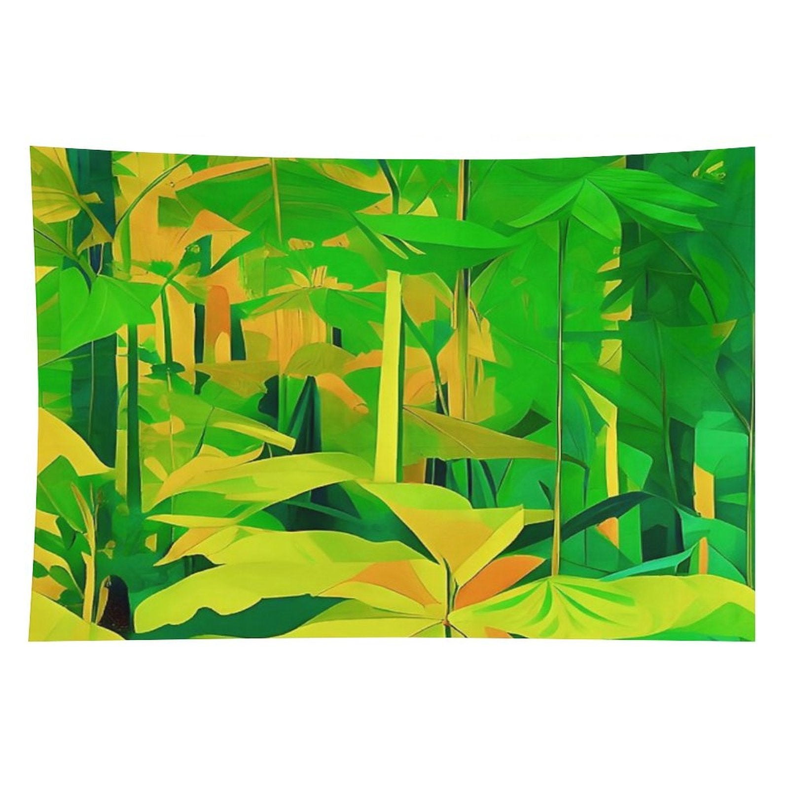 Lush Tropical Foliage Tapestry