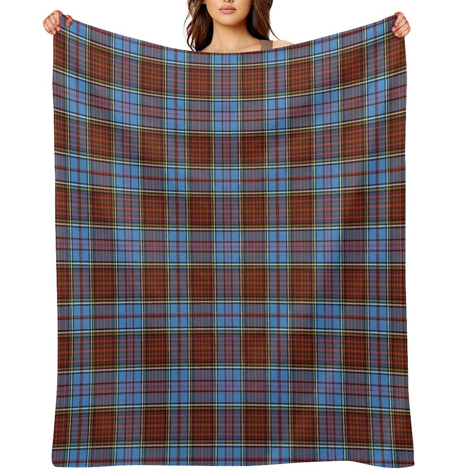 Clan Anderson Tartan Compact Throw Blanket