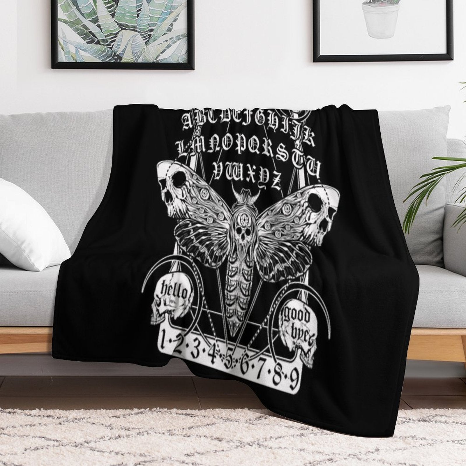 Death Moth Spirit Board Premium Throw Blanket