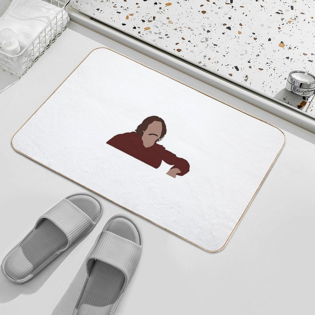 College Nick from New Girl  Stain-Proof Bath Mat