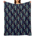 Exhausted Monster Face Sustainable Throw Blanket