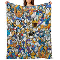 Donald Duck Kids Classic Funny Cartoon Ultimate Super Fine HD Collage Quick-dry Throw Blanket