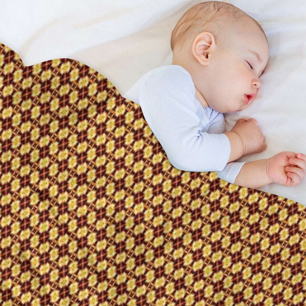 Bright Fiery Flowers Shrink-resistant Throw Blanket