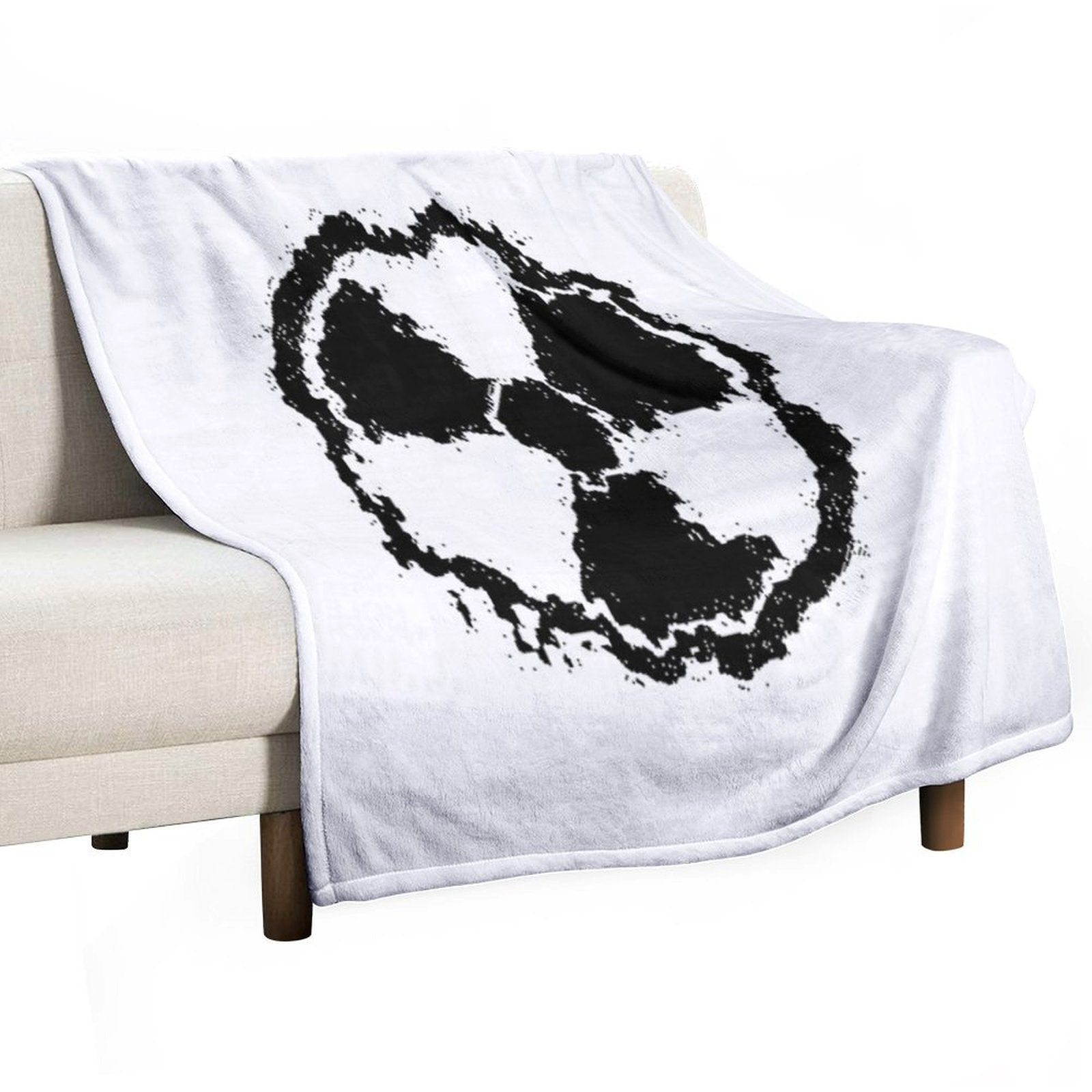 Toxic Hazard Embled Eco-conscious Throw Blanket