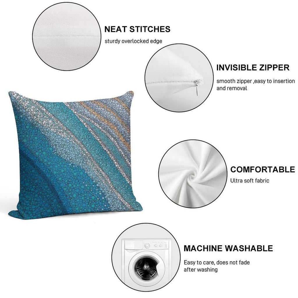 With The Tides Soft Bedroom Essential Throw Pillow