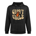 Groovy Uncle 70s Aesthetic Nostalgia 1970s Retro Uncle Kangaroo Pocket Hoodie