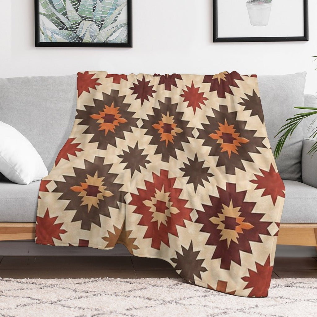 Desert Sun Motif Compact Throw Blanket