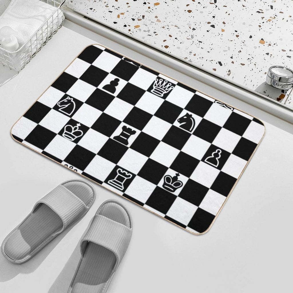Chess  Stain-Proof Bath Mat