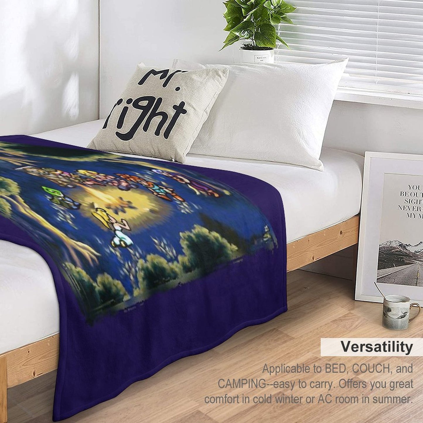 Chrono Trigger Camping Scene Compact Throw Blanket