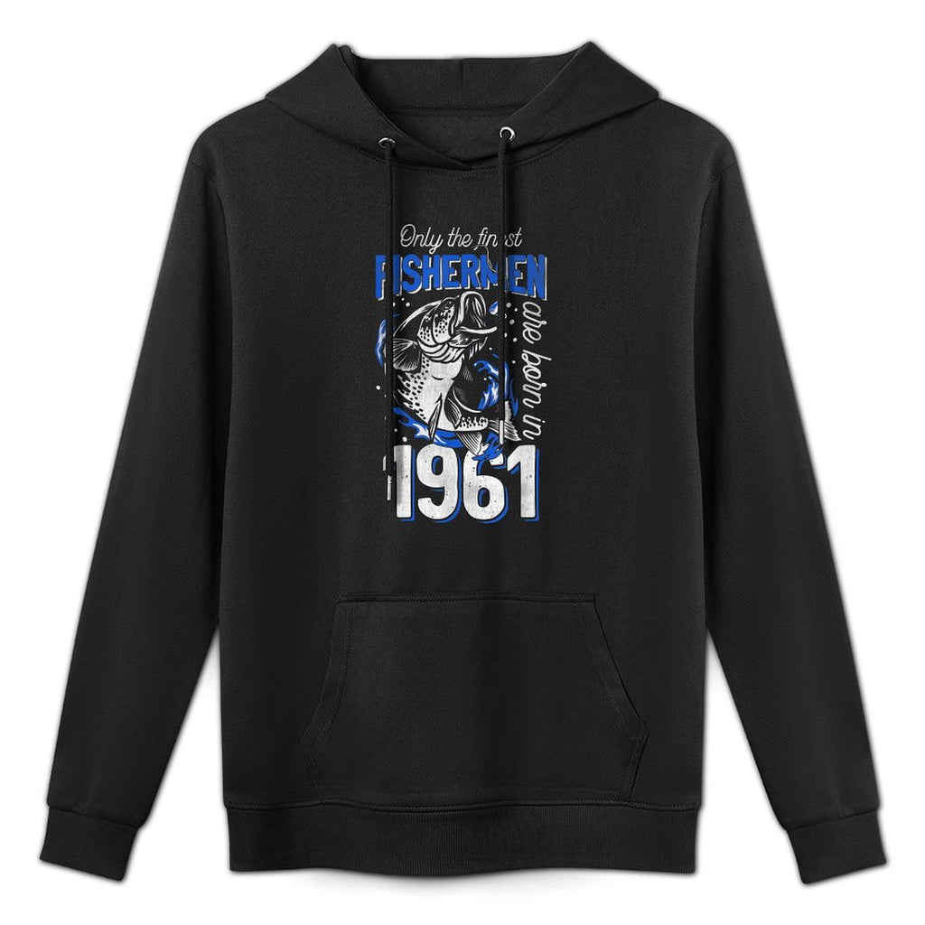 60 Years Old Fishing Fisherman 1961 60th Birthday All-Day Comfort Hoodie