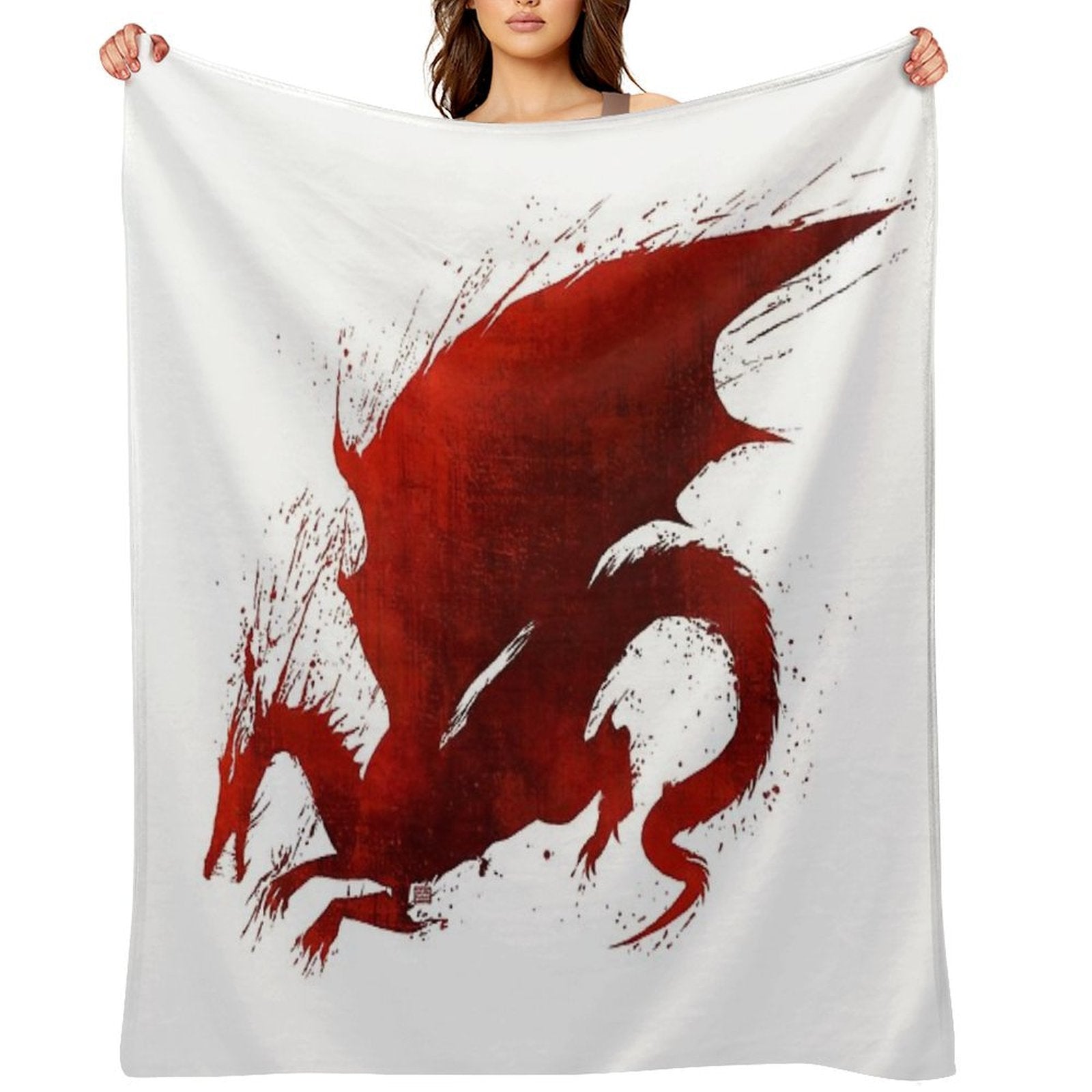 Dragon Age Origins Blood Dragon V1 Premium Throw Blanket