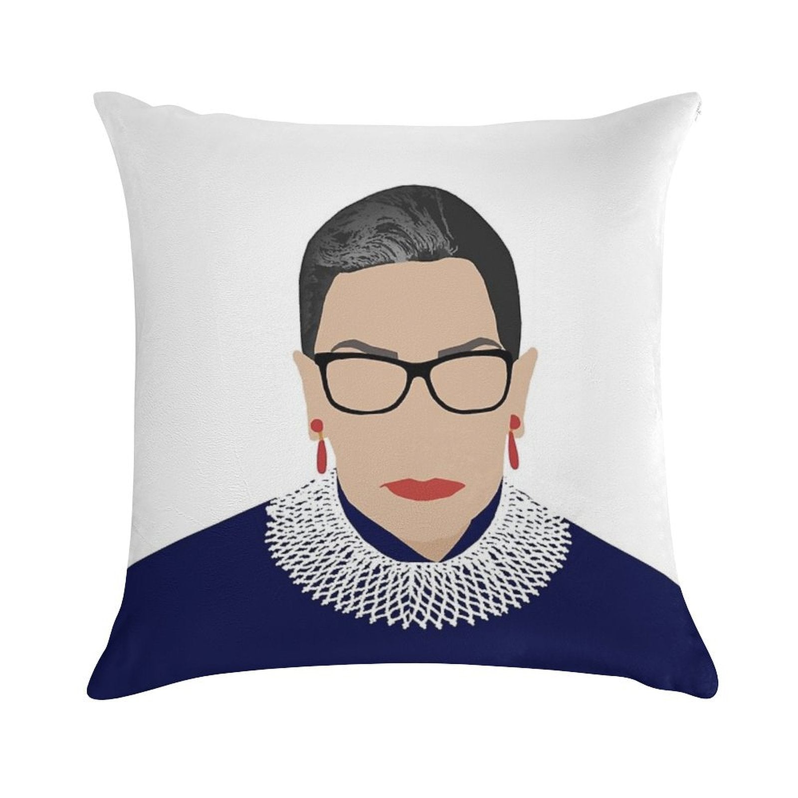 Ruth Bader Ginsburg Soft Bedroom Essential Throw Pillow