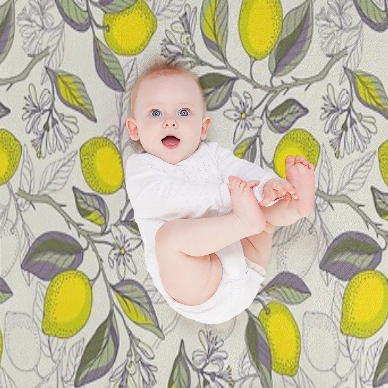 Lemon Pattern Gift-ready Throw Blanket
