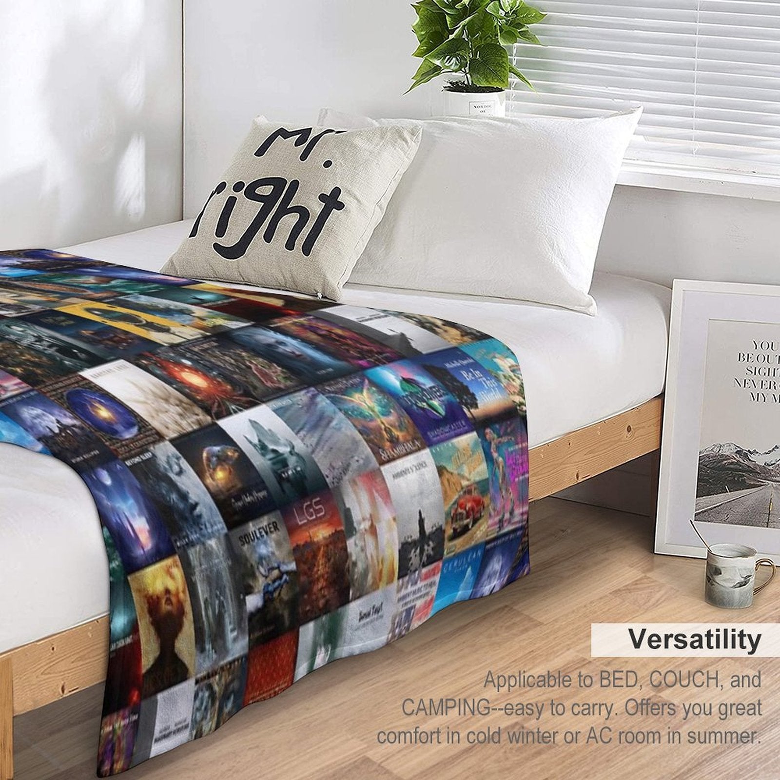 Wayfarer Records Album Covers All-season Throw Blanket