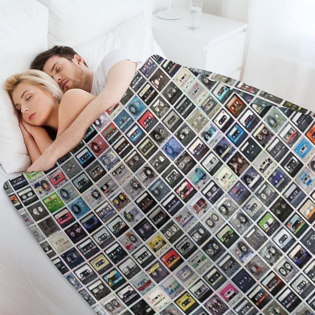 Cassettes All-season Throw Blanket