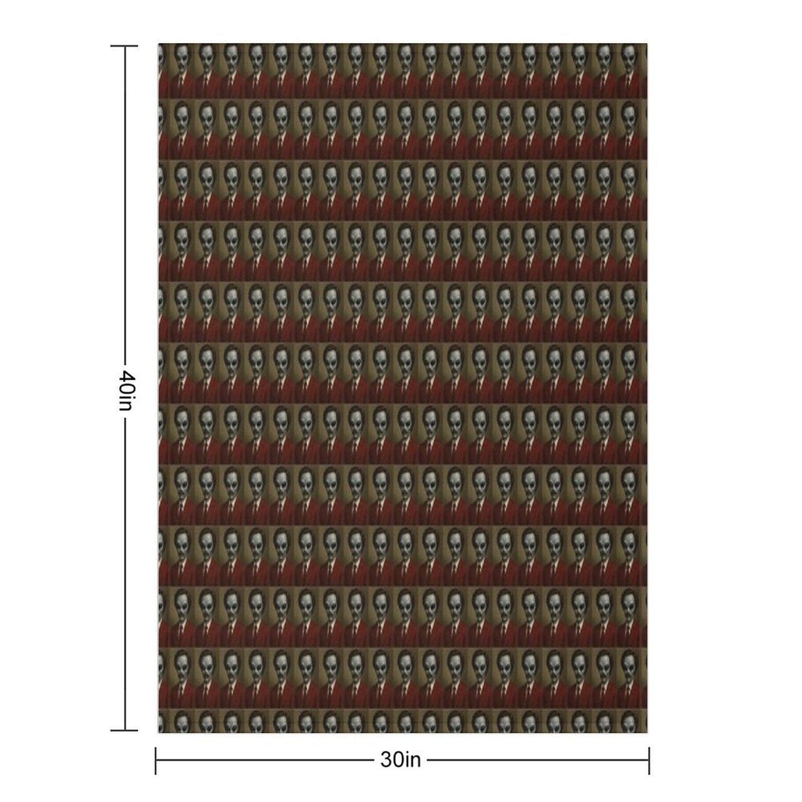 Ron Burgundy Machine-washable Throw Blanket