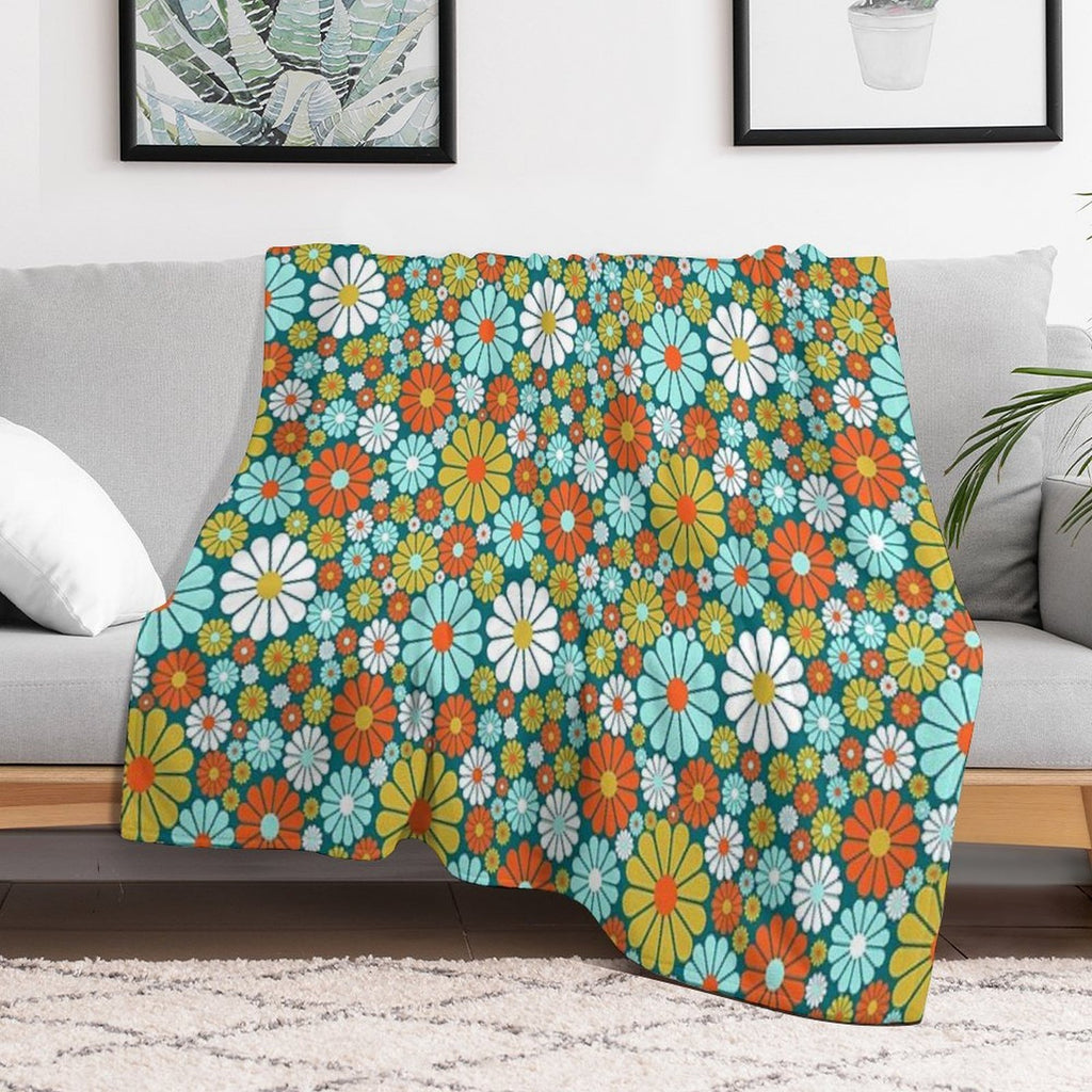 60's Wallpaper  One Wrinkle-free Throw Blanket