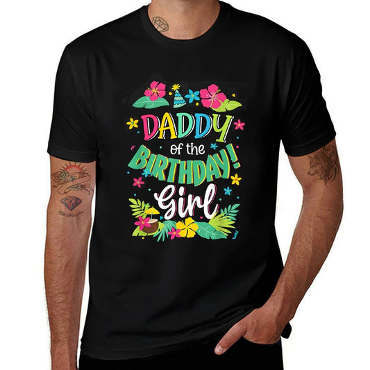 Daddy of The Birthday Girl Shirt Dad Aloha Hawaii Party 1st  Lightweight T-Shirt