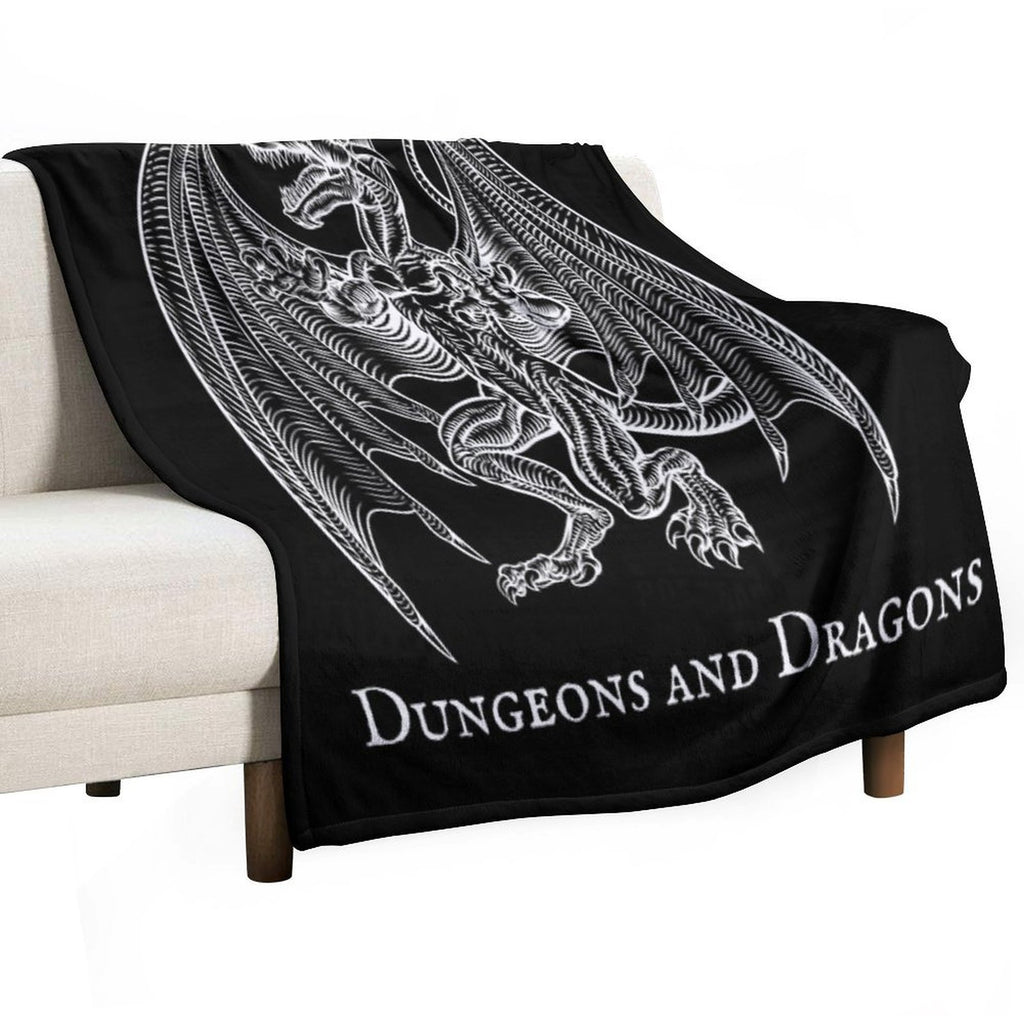 Dungeons And Dragons Design Plush Throw Blanket