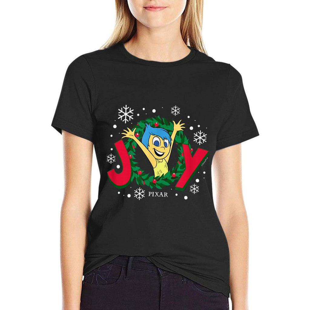 Inside Out 2 - Joy Christmas Wreath  Wrinkle-resistant T-Shirt