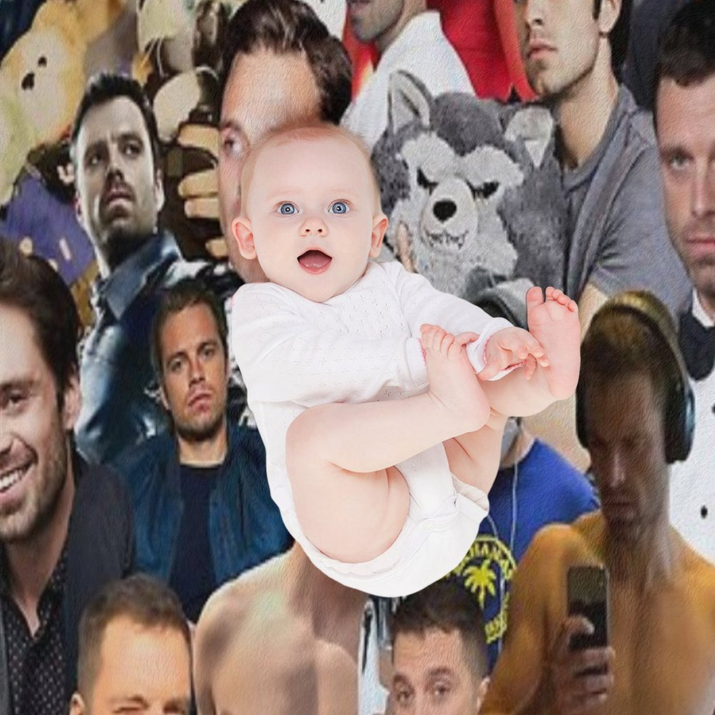 Sebby Collage Multi-functional Throw Blanket